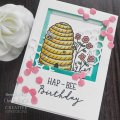 Sam Poole 6x4 Clear Stamp Set - Bee-you-tiful Beehive