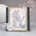Sam Poole 6x4 Clear Stamp Set - Friendship Watering Can