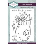 Sam Poole 6x4 Clear Stamp Set - Fuzzy Mittens