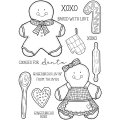Sam Poole 6x8 inch Clear Stamp Set - Gingerbread Bakes