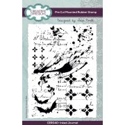 Sam Poole A6 Pre-cut Rubber Stamp - Inked Journal