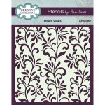 Sam Poole 6x6 Stencil - Trellis Vines