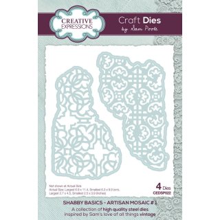 Sam Poole Shabby Basics Die Set - Artisan Mosaic #1