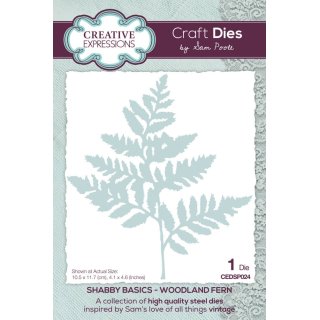 Sam Poole Shabby Basics Die - Woodland Fern