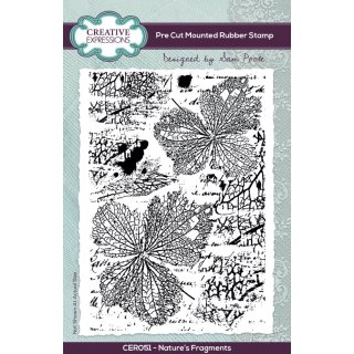 Sam Poole 6x4 Pre Cut Rubber Stamp - Nature Fragments
