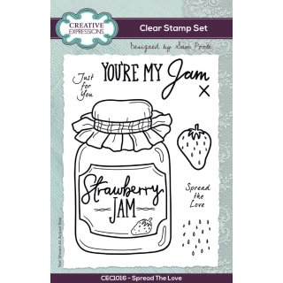 Sam Poole 6x4 Clear Stamp Set - Spread The Love