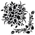 Timeless Florals 7x7 inch Stencil