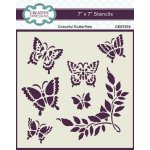 Graceful Butterflies 7x7 inch Stencil