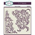 Henna Petals 7x7 inch Stencil
