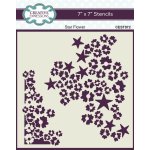 Star Flower 7x7 inch Stencil