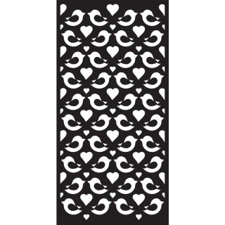 Love Birds DL Stencil