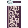 Swirling Hearts DL Stencil