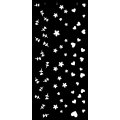 Creative Expressions Washi Strip Layering Stencil 4x8 Inches - Ditsy Print