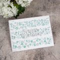 Creative Expressions Washi Strip Layering Stencil 4x8 Inches - Let's Celebrate