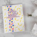 Creative Expressions Washi Strip Layering Stencil 4x8 Inches - Let's Celebrate