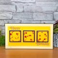 Creative Expressions Washi Strip Layering Stencil 4x8 Inches - Party Poppers
