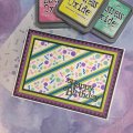 Creative Expressions Washi Strip Layering Stencil 4x8 Inches - Party Poppers
