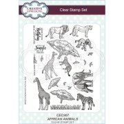 Creative Expressions A5 Clear Stamp Set - African Animals