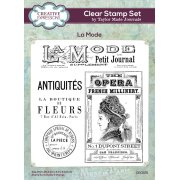 Creative Expressions Taylor Made Journals - 6x8in Clear Stamp Set - La Mode