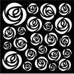 That Special Touch 6x6 Mask - Rose Swirls