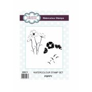 Creative Expressions Stamp Set - Poppy Watercolour