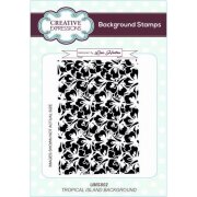 Lisa Horton A6 Background Stamp - Tropical Island