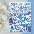 Swirling Hearts DL Stencil