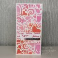 Swirling Hearts DL Stencil