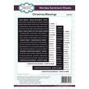 Wordies Sentiment Sheets - Christmas Blessings