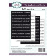 Wordies Sentiment Sheets - Be My Valentine