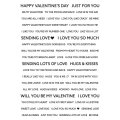 Wordies Sentiment Sheets - Be My Valentine