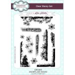 Lisa Horton A5 Clear Stamp Set - Snowflake Kisses