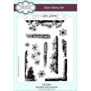 Lisa Horton A5 Clear Stamp Set - Snowflake Kisses