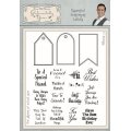 Phill Martin Sentimentally Yours A5 Clear Stamp Set - Essential Sentiment Labels