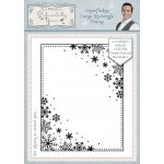 Phill Martin Sentimentally Yours Stamp - Snowflakes Large Rectangle Frame