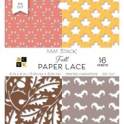 DCWV 6x6 Mat Stack - Fall Paper Lace