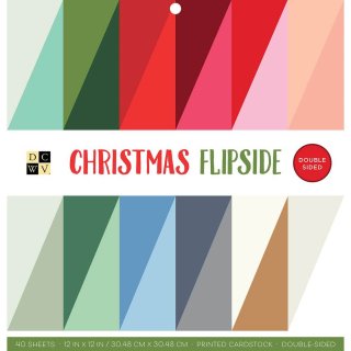 DCWV 12x12 Double-Sided Cardstock Stack - Christmas Flipside