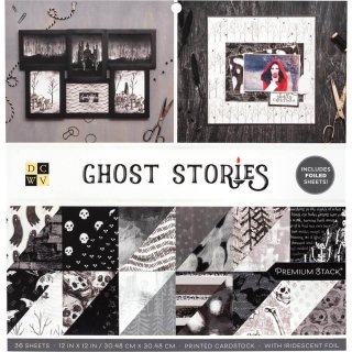 DCWV 12x12 Premium Cardstock Stack - Ghost Stories