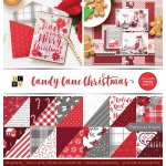 DCWV 12x12 Premium Cardstock Stack - Candy Cane Christmas