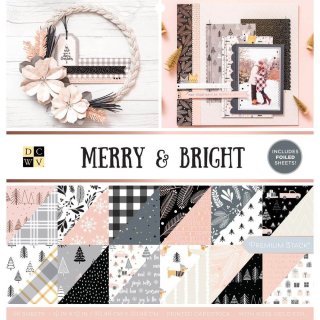 DCWV 12x12 Premium Cardstock Stack - Merry & Bright
