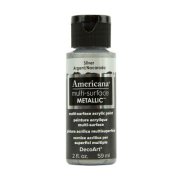 DecoArt Americana Multi-Surface Metallic Paint - Silver