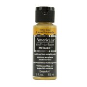 DecoArt Americana Multi-Surface Metallic Paint - Yellow Gold