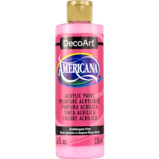 DecoArt Americana Acrylic Paint 8oz - Bubblegum Pink