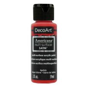 DecoArt Americana Multi-Surface Satin Acrylic Paint - Lipstick
