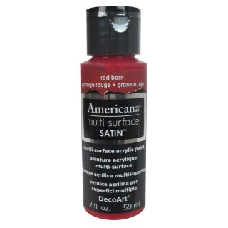 DecoArt Americana Multi-Surface Satin Acrylic Paint - Red Barn
