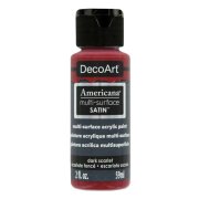 DecoArt Americana Multi-Surface Satin Acrylic Paint - Dark Scarlet