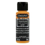 DecoArt Americana Multi-Surface Satin Acrylic Paint - Orange Sherbet
