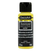 DecoArt Americana Multi-Surface Satin Acrylic Paint - Canary