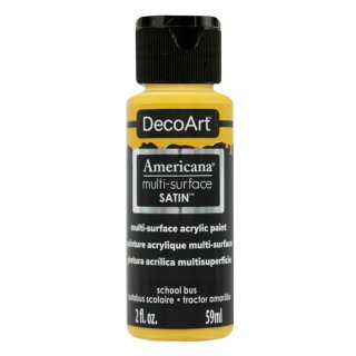 DecoArt Americana Multi-Surface Satin Acrylic Paint - School Bus