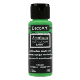 DecoArt Americana Multi-Surface Satin Acrylic Paint - Turf Green